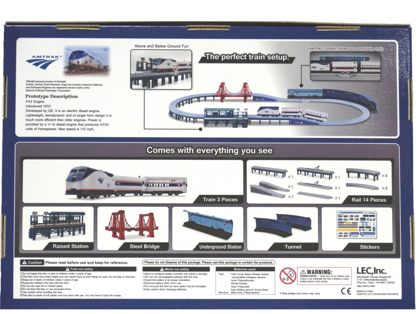 LEC 2001 Amtrak National Railroad Passenger Corporation Battery Operated Train Set