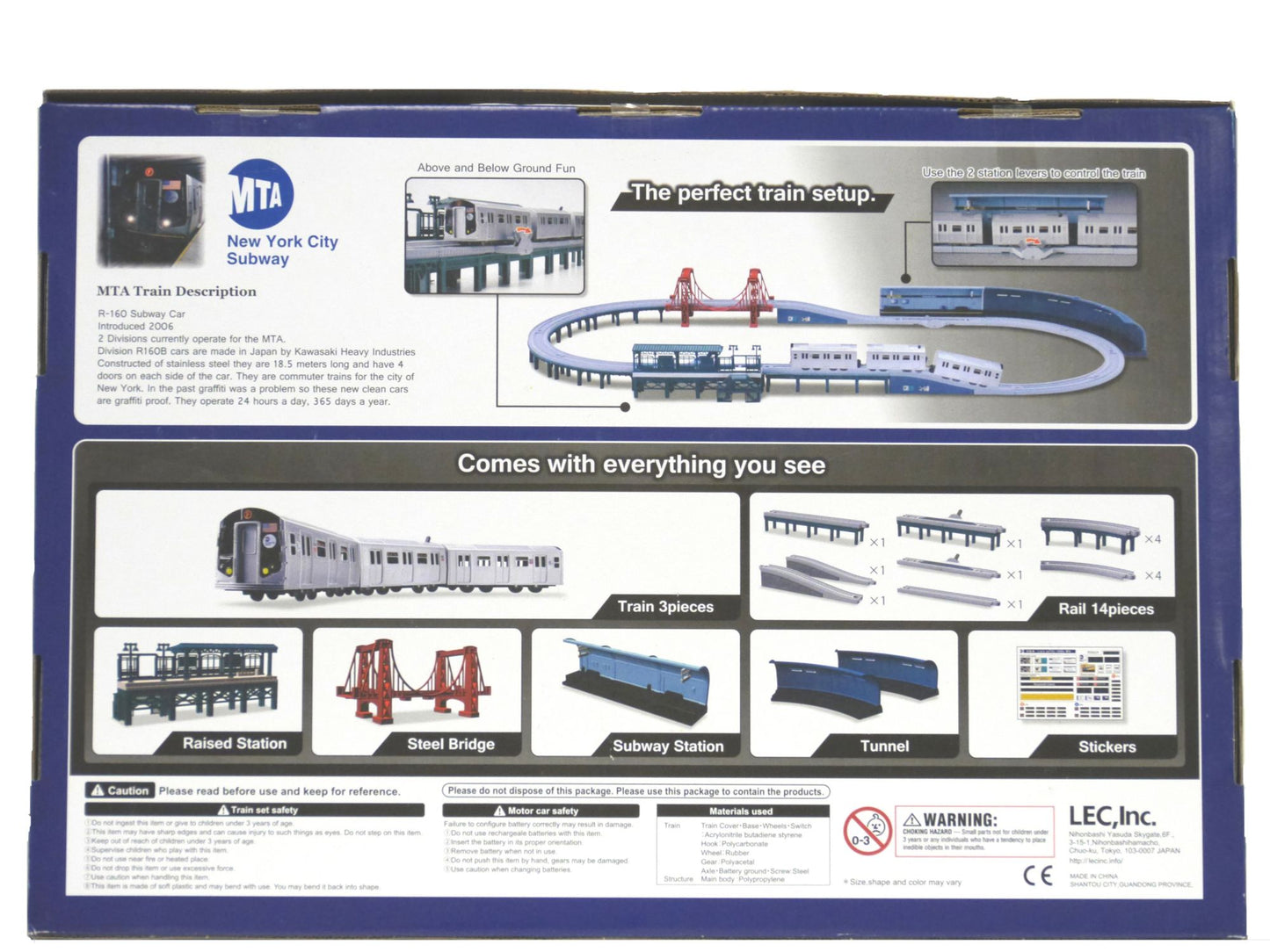 LEC 2000 MTA New York City Subway Battery Operated Train Set