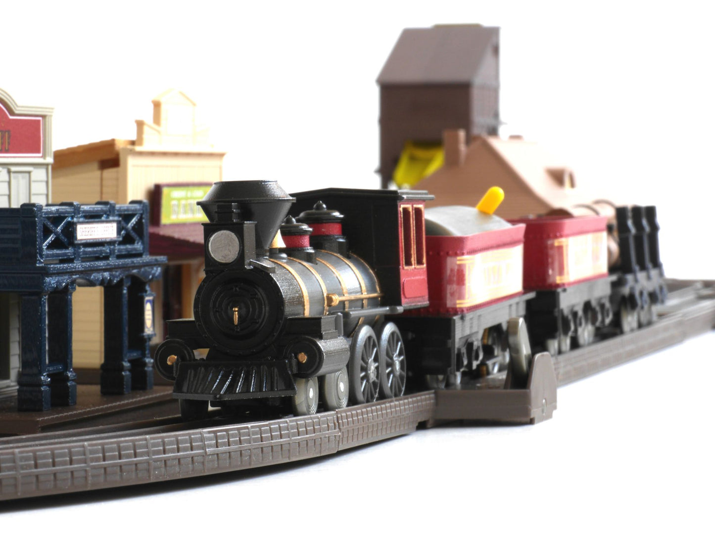 LEC 1880 Santa Fe Steam Locomotive 4-4-0 American Battery Operated Train Set