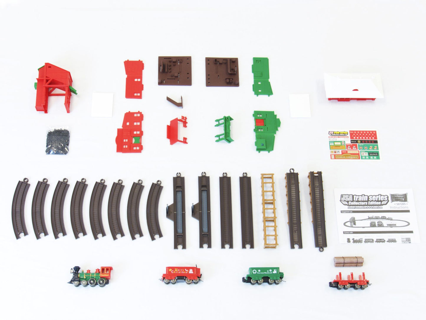 LEC Norman Rockwell Christmas Steam Locomotive American 4-4-0 Battery Operated Train Set