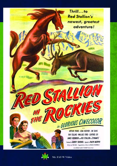 Red Stallion In The Rockies
