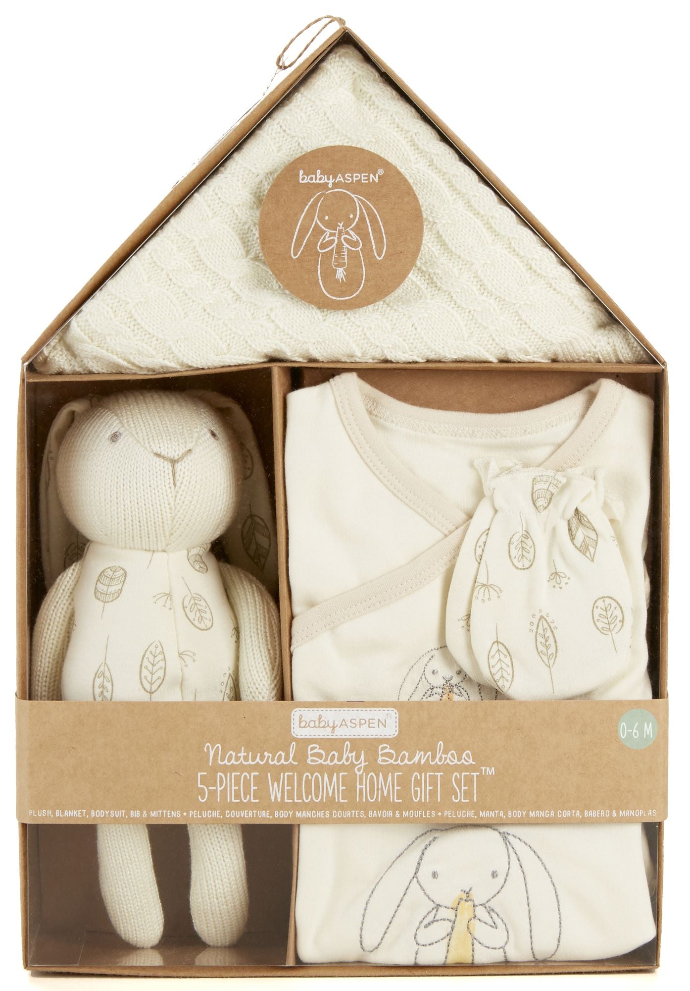 Natural Baby Bamboo 5-Piece Welcome Home Gift Set