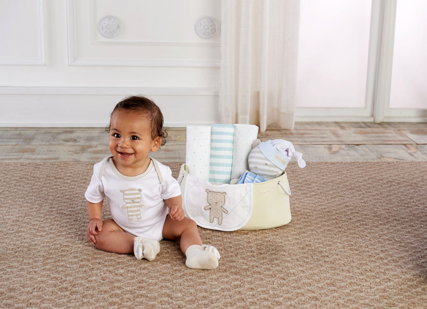 Blue Baby Basket Gift