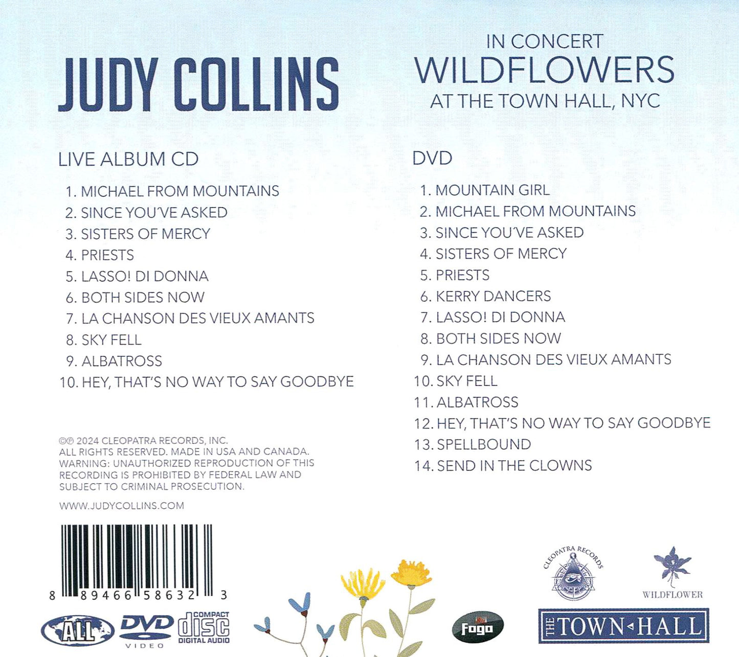 In Concert Wildflowers at the Town Hall, NYC
