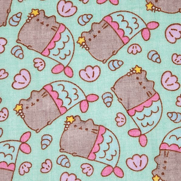 Pusheen Viscose All Over Mermaid Print Infinity Scarf