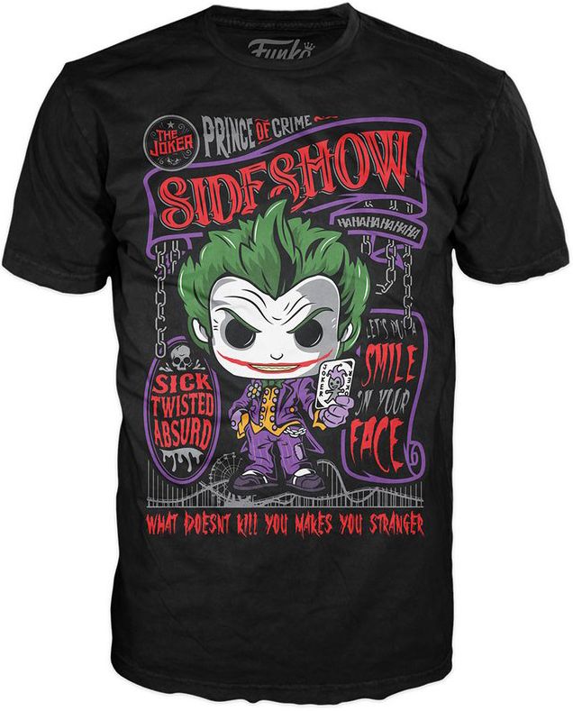 POP Tees: DC - Joker Sideshow - LG