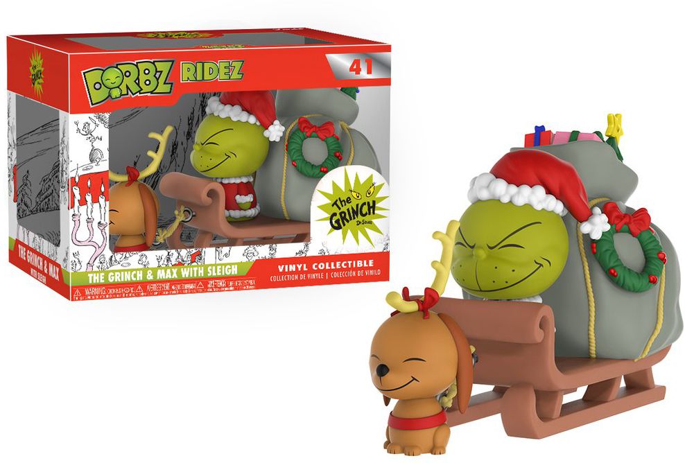Dorbz Ridez: Dr. Seuss - The Grinch & Max on Sled