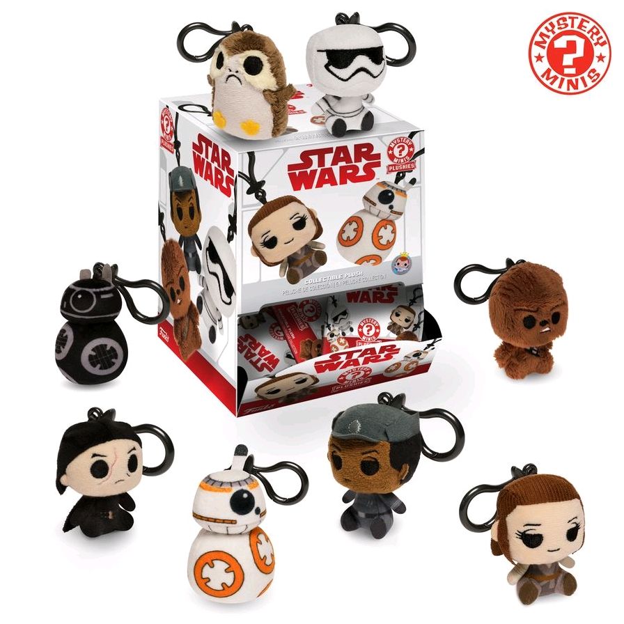 Blind Bag Keychain Plush: Star Wars Ep 8 - 18PC PD