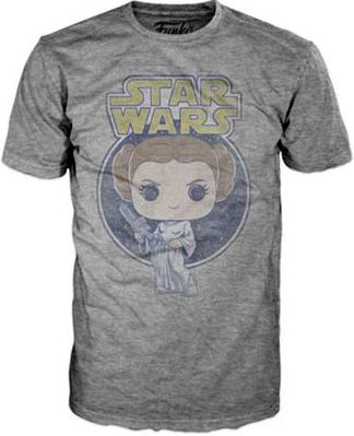 POP Tees: SW - Princess Leia Retro - LG