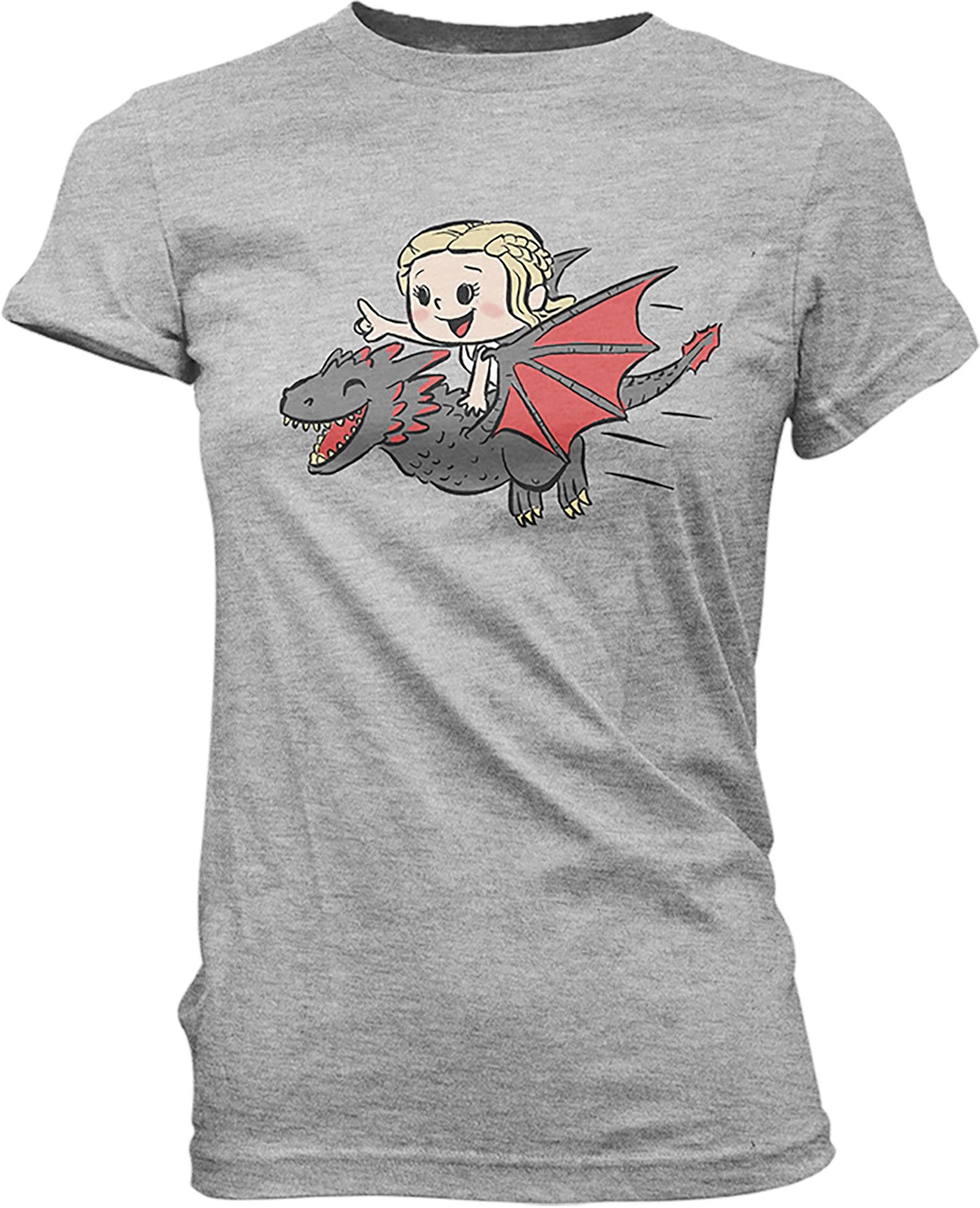 Super Cute Tees: Game of Thrones- Daenerys Flying Dragon- SM