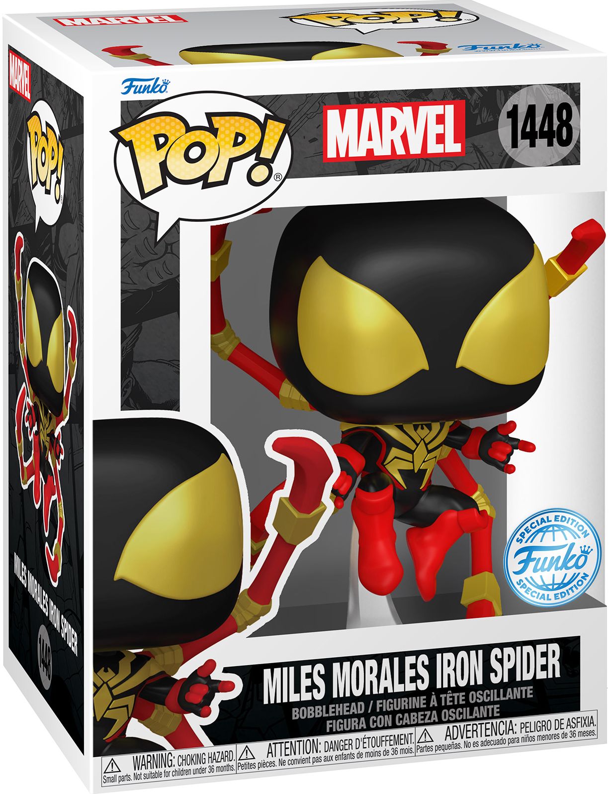 POP Marvel: Spider-Man Comics- Miles Iron Spider with Chase