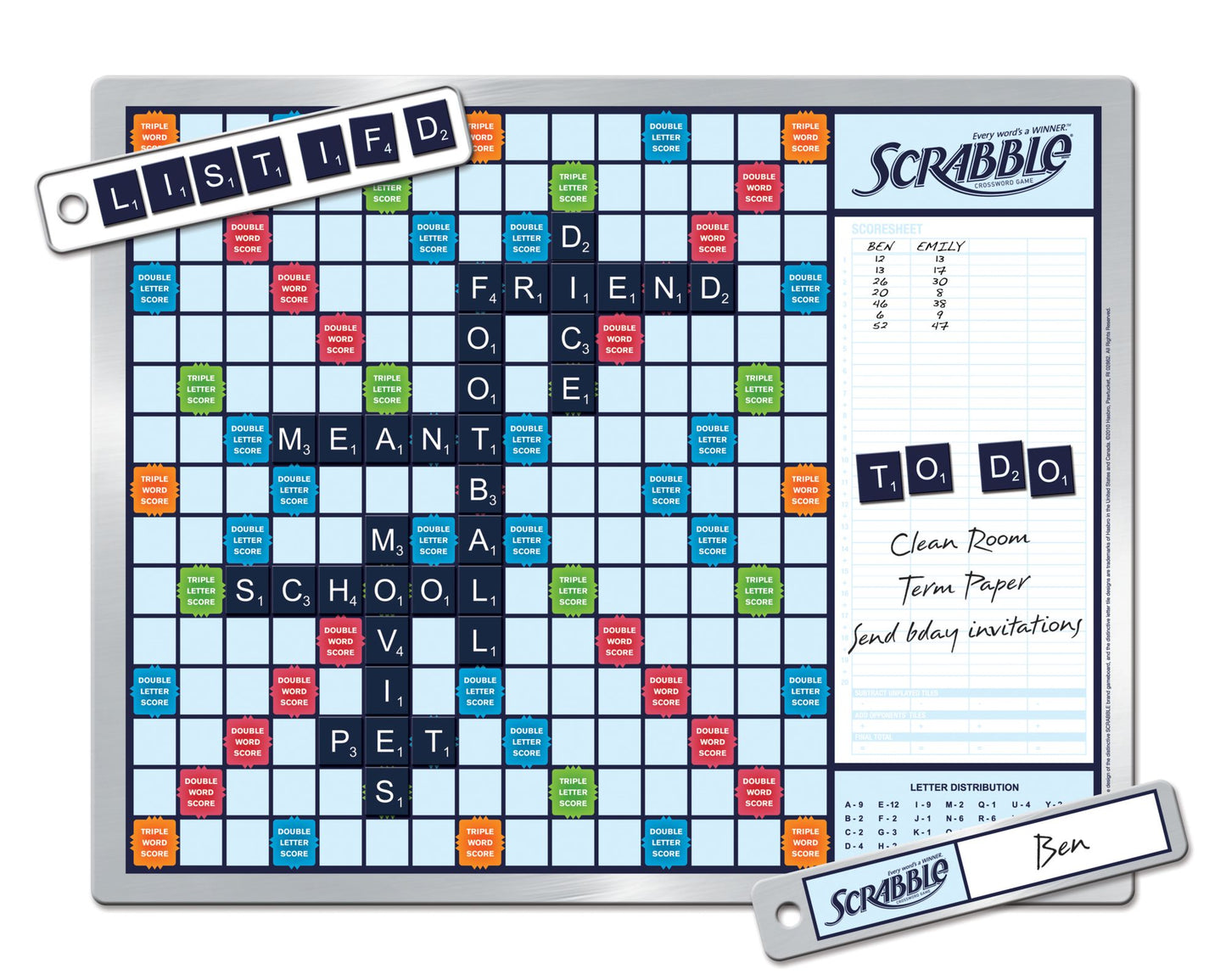 Scrabble Magentic Message Board Game