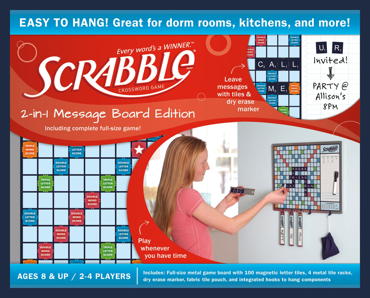 Scrabble Magentic Message Board Game