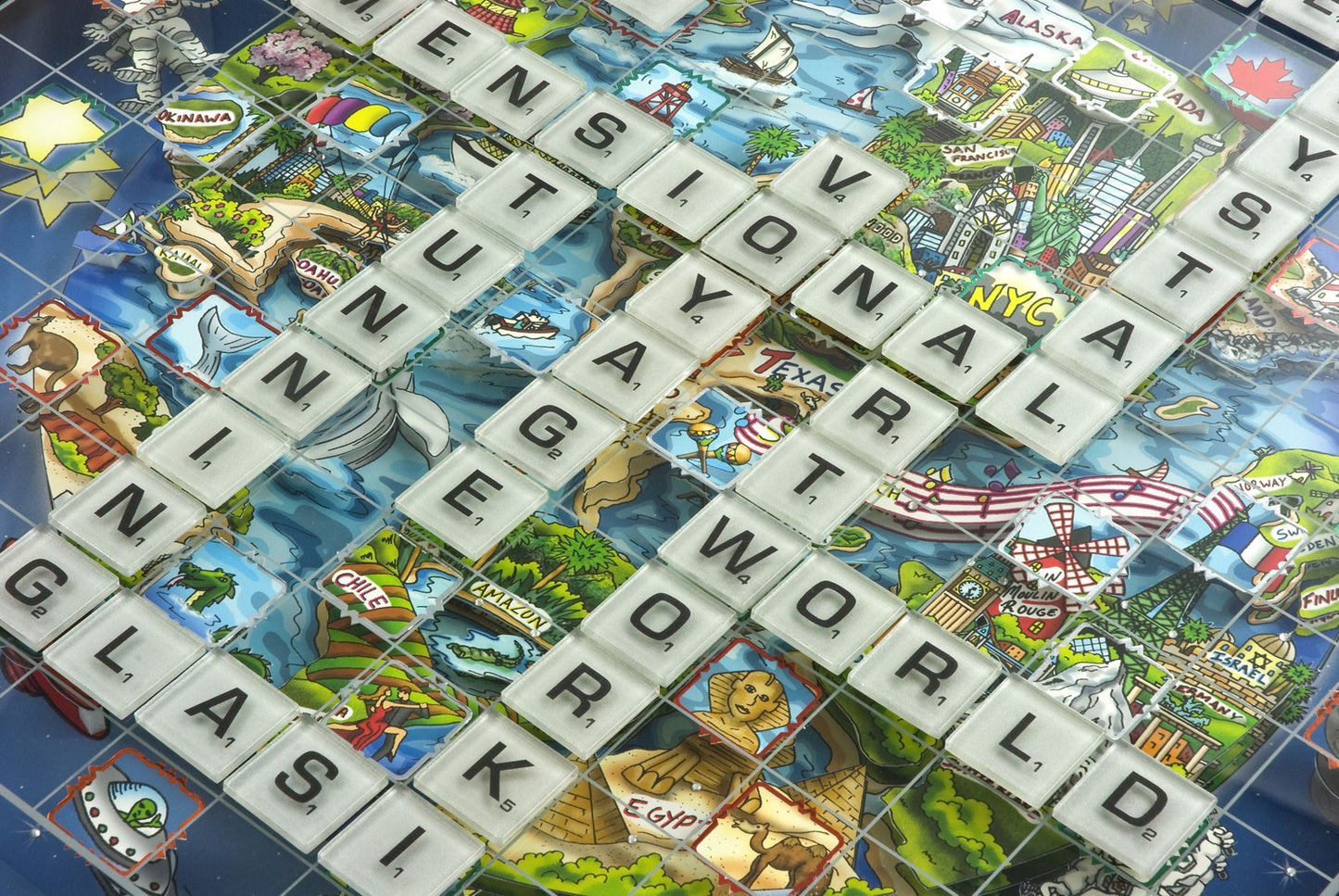 Winning Solutions Scrabble 3D World Edition by Charles Fazzino