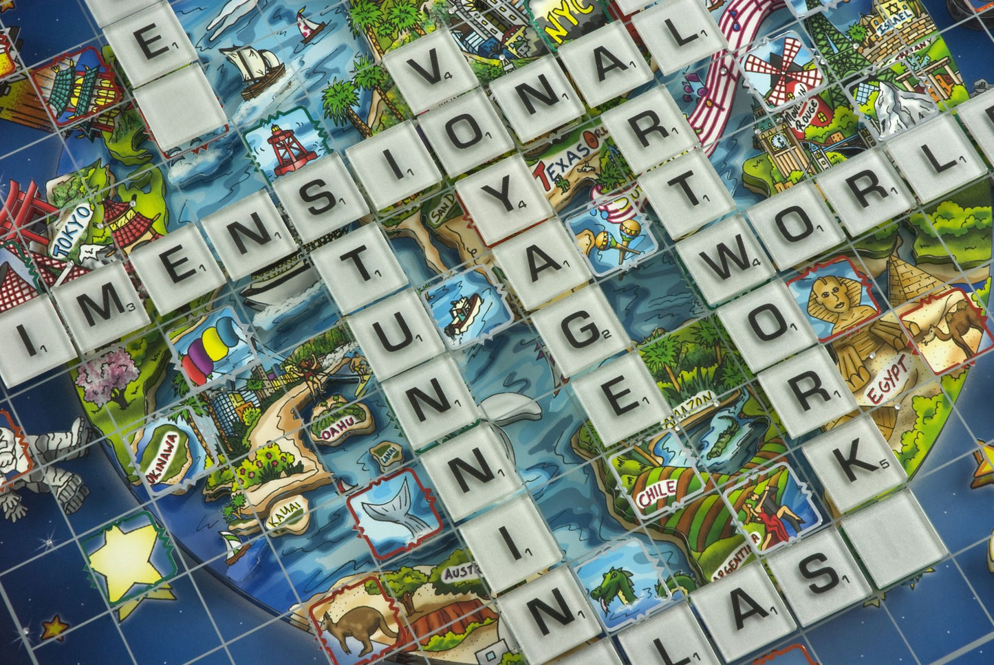 Winning Solutions Scrabble 3D World Edition by Charles Fazzino