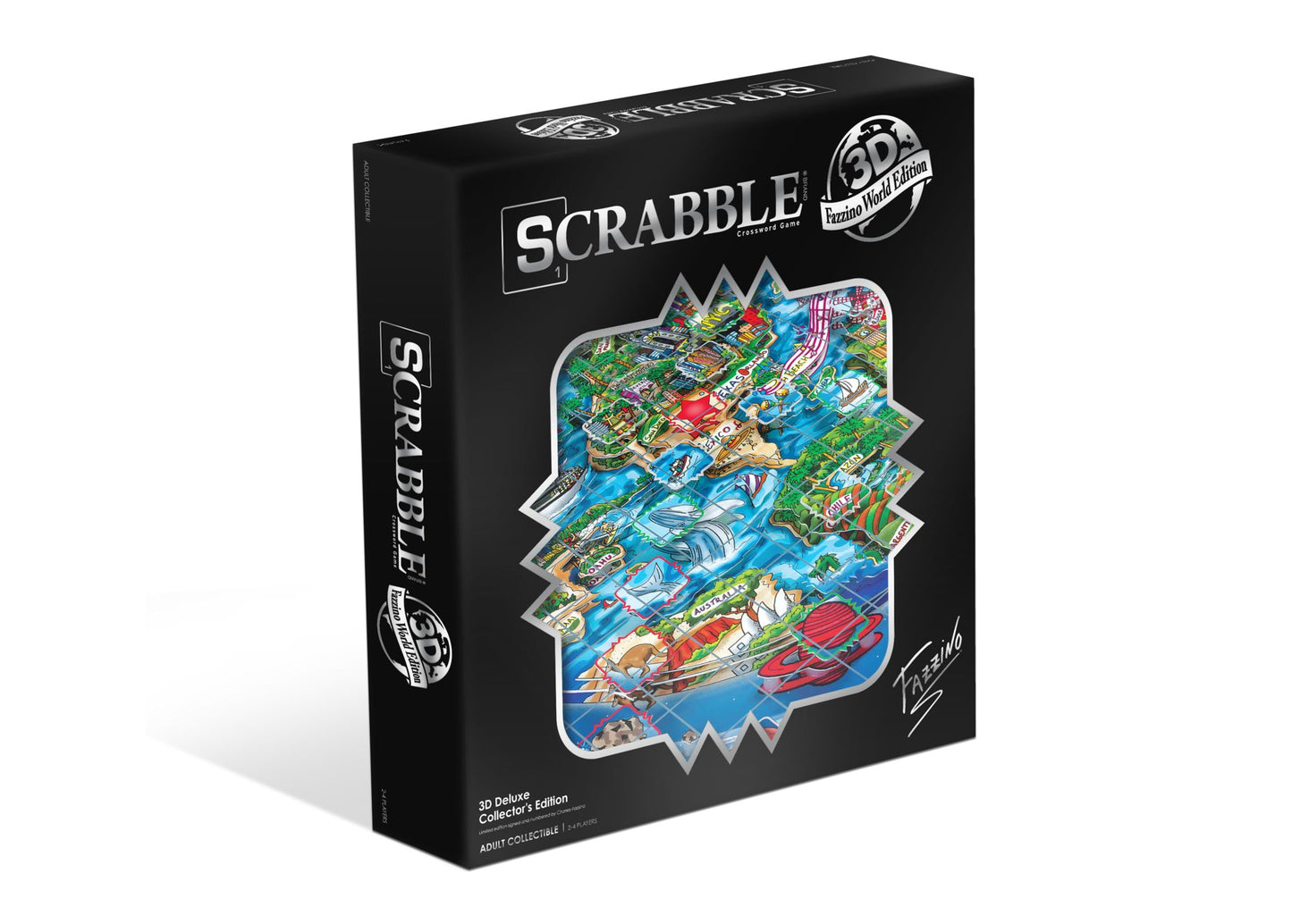 Winning Solutions Scrabble 3D World Edition by Charles Fazzino