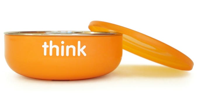 Thinkbaby BPA Free Toddler Soup or Cereal Bowl - Orange