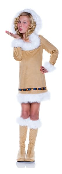 Eskimo Girl Child Costume: Size Small