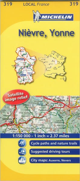 Michelin Map France: Nievre, Yonne 319