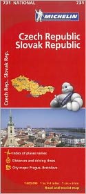 Michelin Czech & Slovak Republic Map 731