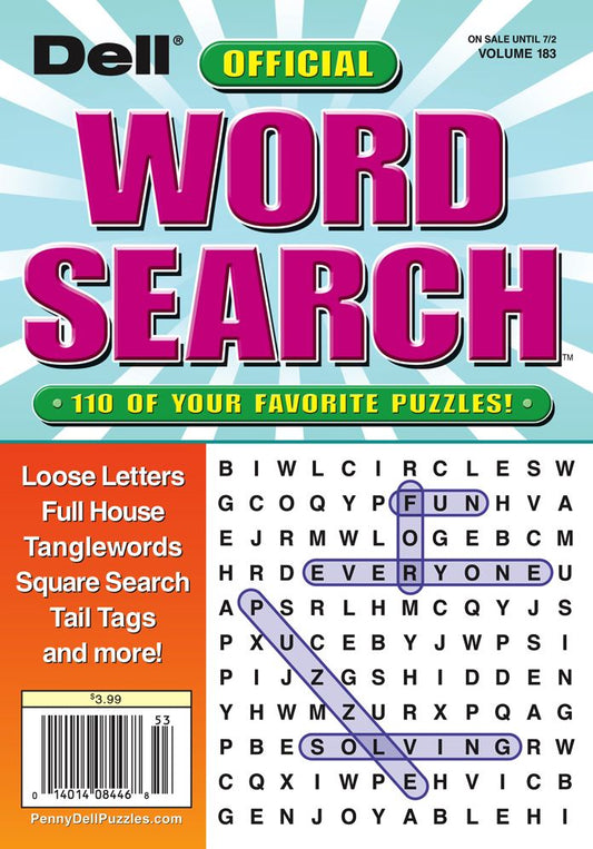 Dell Word Search Puzzles - One Year Subscription