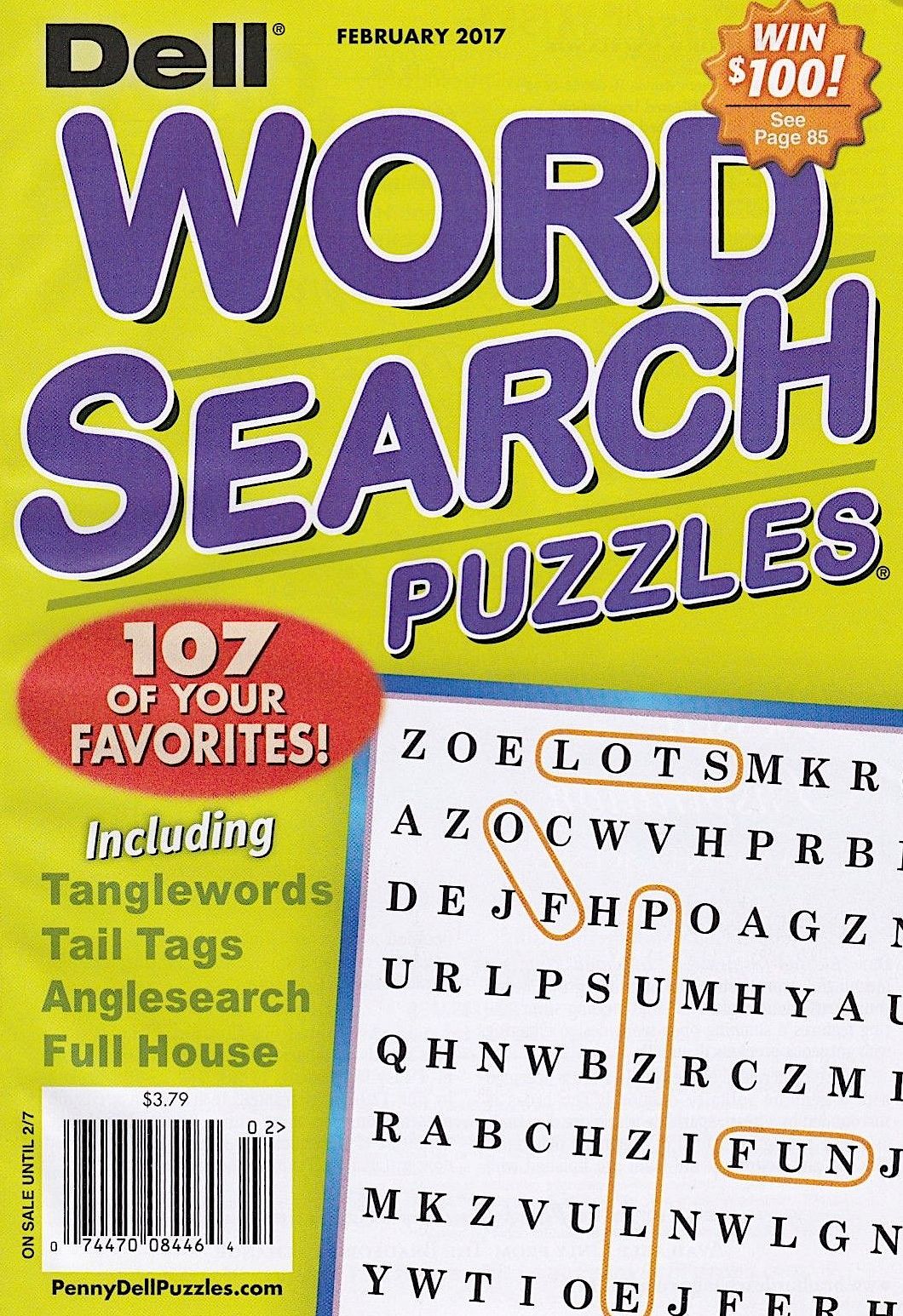 Dell Word Search Puzzles - One Year Subscription