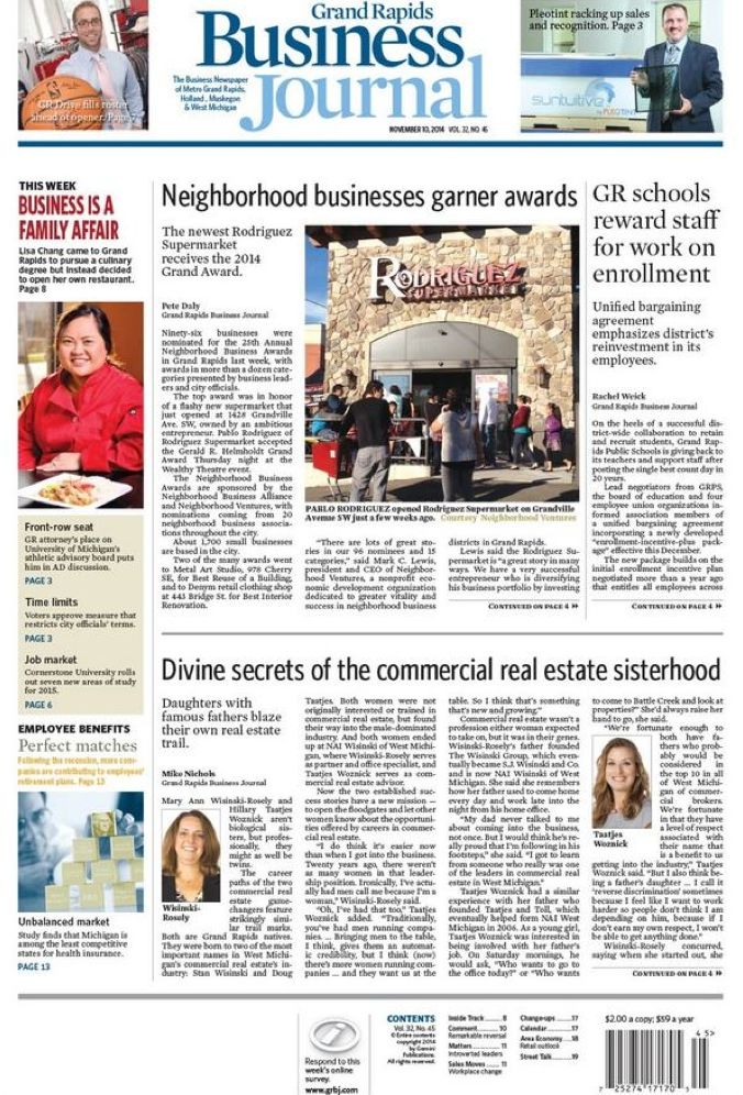 Grand Rapids Business Journal - One Year Subscription