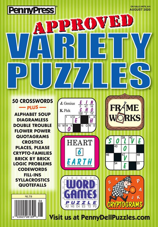 Approved Variety Puzzles - One Year Subscription