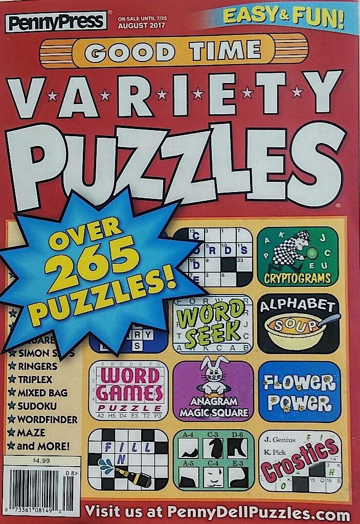 Good Time Variety Puzzles - One Year Subscription