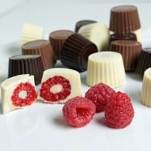 24 Classic Belgian Chocolate Covered Raspberries