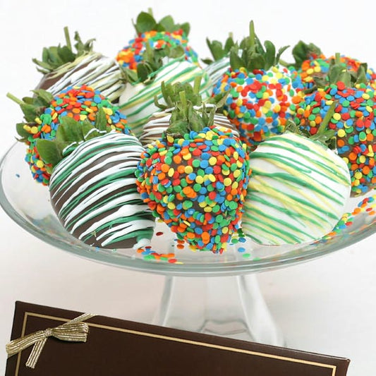 12 Birthday Belgian Chocolate Covered Strawberries