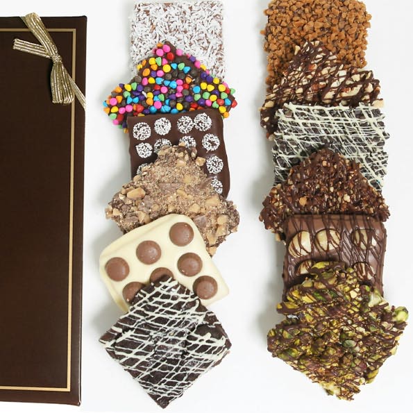 9 Belgian Chocolate Covered Graham Crackers