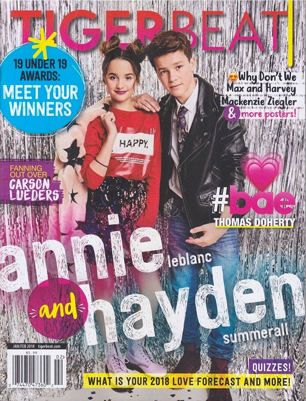 Tiger Beat - One Year Subscription