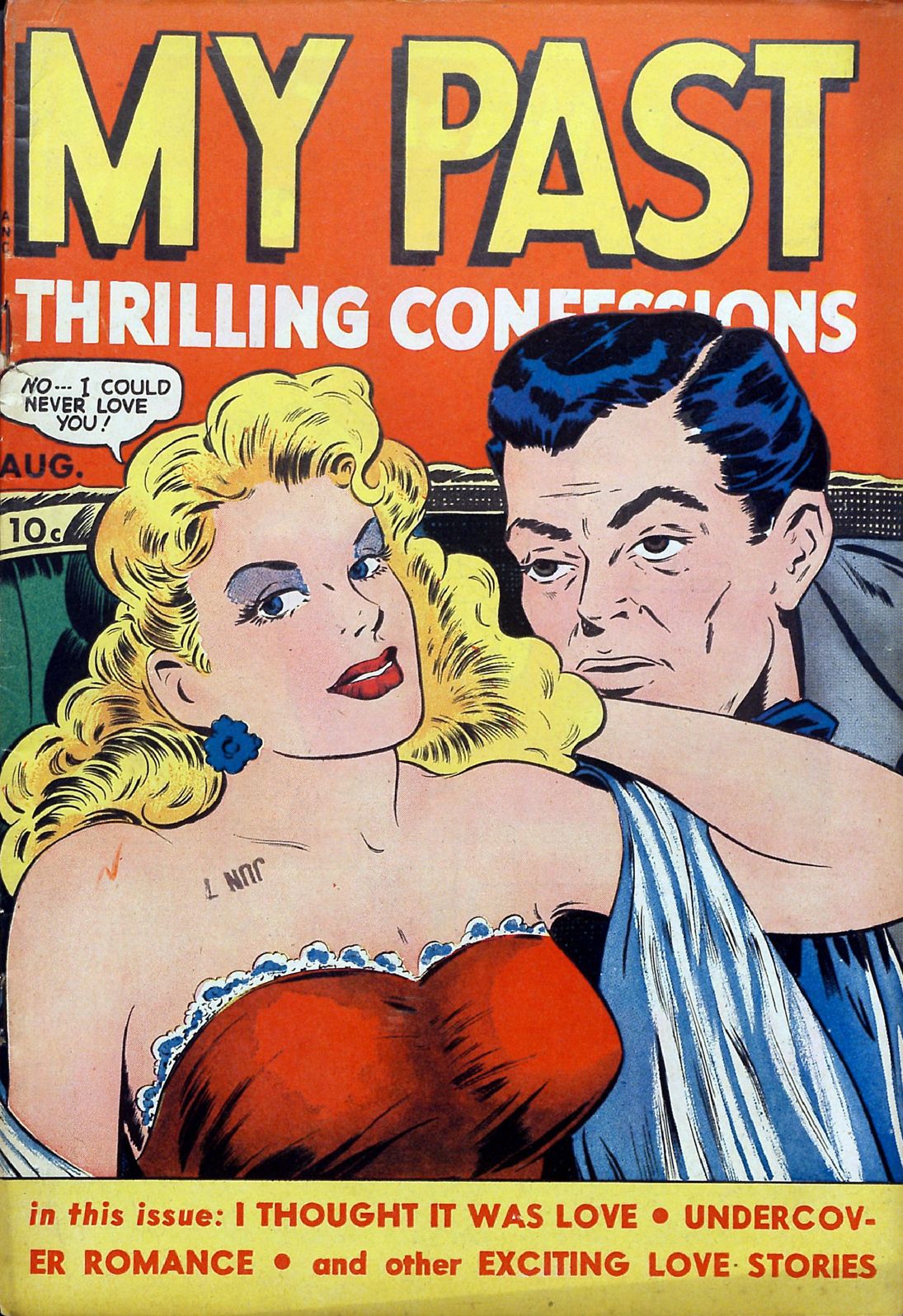 My Past Thrilling Confessions Number 7 Love Comic Book