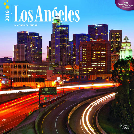 2016 Los Angeles Square 12x12 (ST-Gold Foil) Wall Calendar