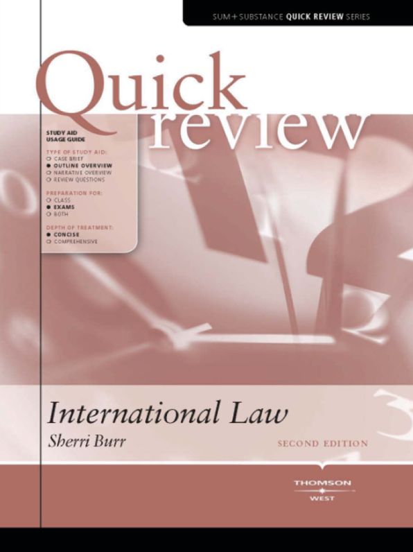 Sum and Substance Quick Review on International Law