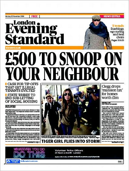 The London Evening Standard - 11/30/09