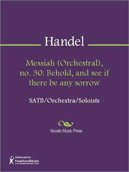 Messiah (Orchestral), no. 30: Behold, and see if there be any sorrow