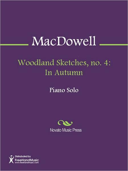 Woodland Sketches, no. 4: In Autumn