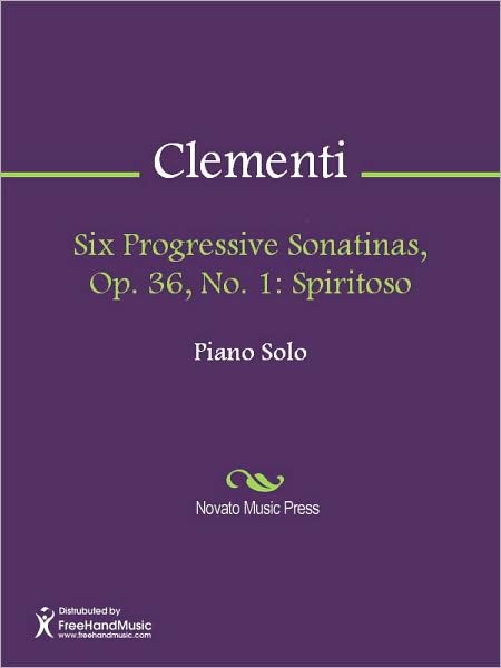 Six Progressive Sonatinas, Op. 36, No. 1: Spiritoso