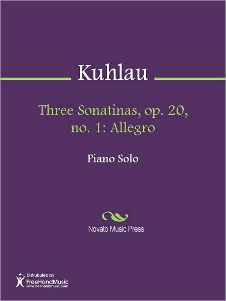 Three Sonatinas, op. 20, no. 1: Allegro