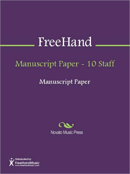 Manuscript Paper - 10 Staff