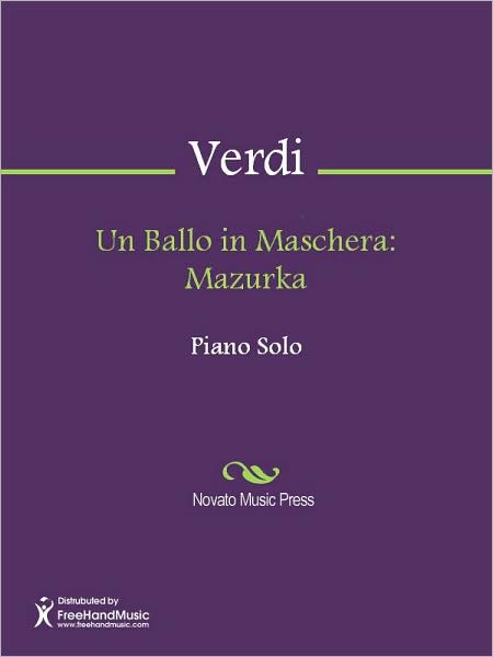 Un Ballo in Maschera: Mazurka