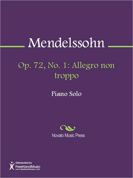 Op. 72, No. 1: Allegro non troppo