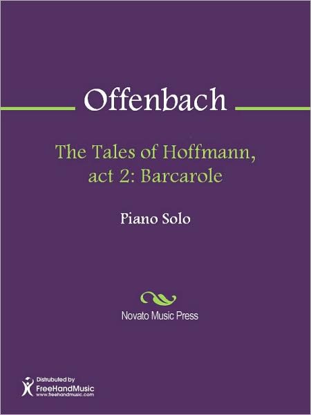 The Tales of Hoffmann, act 2: Barcarole