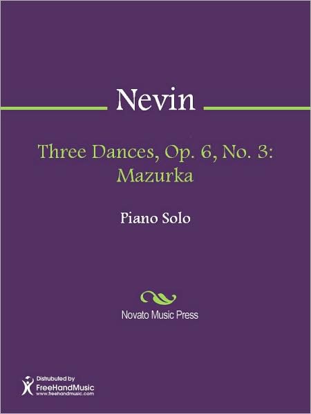 Three Dances, Op. 6, No. 3: Mazurka