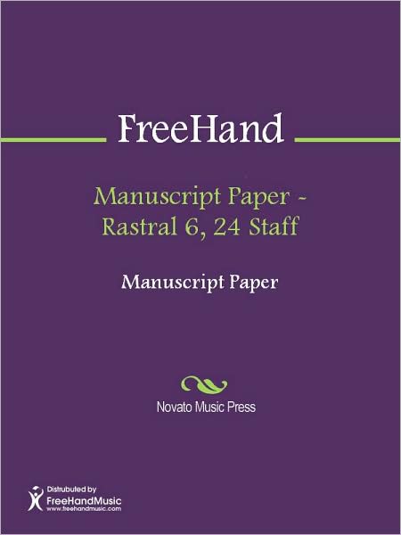 Manuscript Paper - Rastral 6, 24 Staff