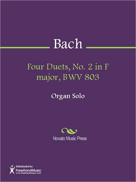Four Duets, No. 2 in F major, BWV 803