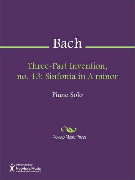 Three-Part Invention, no. 13: Sinfonia in A minor
