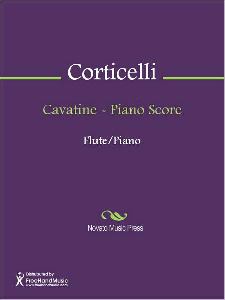 Cavatine - Piano Score